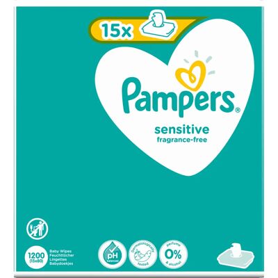 Pampers Sensitive Baba Kendő - 1200 db Pampers Sensitive Baba Kendő - 1200 db