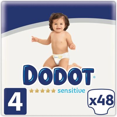 Pañales Sensibles Dodot T-4 - Pack de 48 Pañales Sensibles Dodot T-4 - Pack de 48