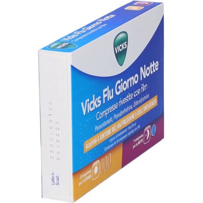 Vicks Giorno & Notte Pastiglie per Influenza - Sollievo Sintomi Vicks Giorno & Notte Pastiglie per Influenza - Sollievo Sintomi