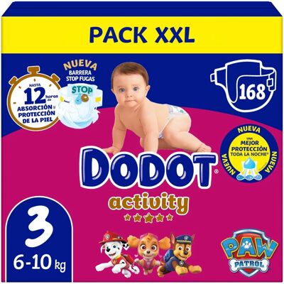 Pañales Dodot Modelo T3 - Máxima Absorción & Prevención de Fugas Pañales Dodot Modelo T3 - Máxima Absorción & Prevención de Fugas