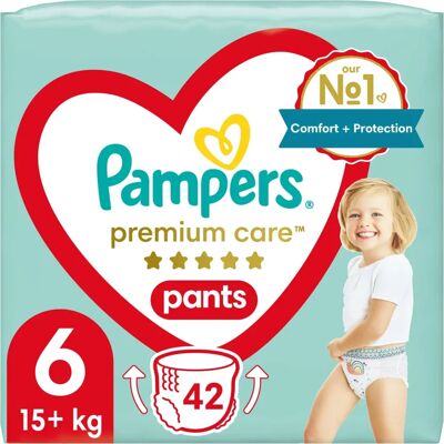 Couches Taille 6 Pampers - Protection 12h - Confort Bébé Couches Taille 6 Pampers - Protection 12h - Confort Bébé