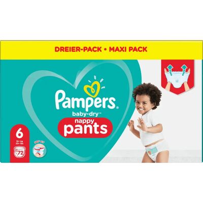Pampers - Baby-Dry Pants - Size 6 - 72 pcs - Diapers Pampers - Baby-Dry Pants - Size 6 - 72 pcs - Diapers
