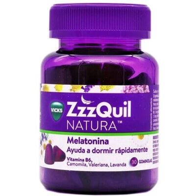 Vicks ZzzQuil Natura Melatonina - Apoio ao sono - 30 unidades Vicks ZzzQuil Natura Melatonina - Apoio ao sono - 30 unidades