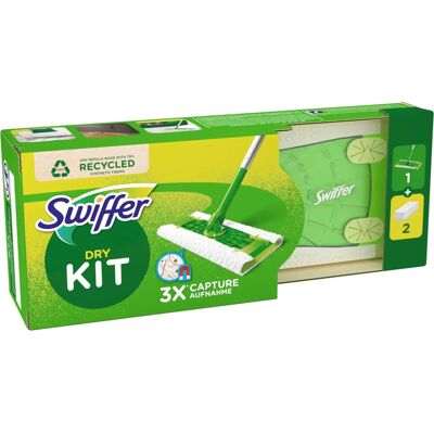 Swiffer Mop para pisos branco - captura pó e sujeira - 3 peças Swiffer Mop para pisos branco - captura pó e sujeira - 3 peças