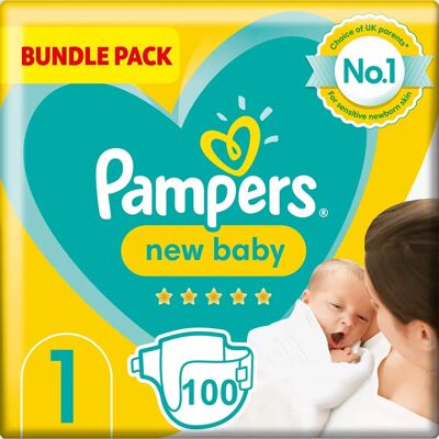 Pampers - New Baby - Size 1 - 100 nappies 2-5 kg - diapers Pampers - New Baby - Size 1 - 100 nappies 2-5 kg - diapers