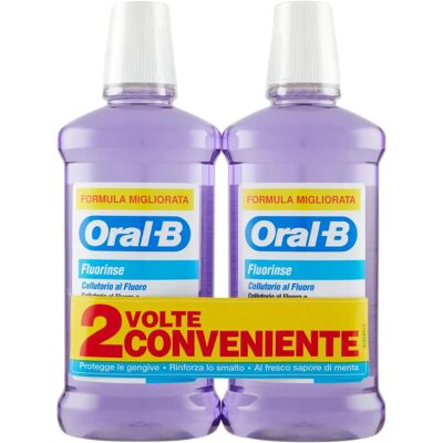 Collutorio Oral-B Fluorinse - Anticaries, 2x500ml Collutorio Oral-B Fluorinse - Anticaries, 2x500ml