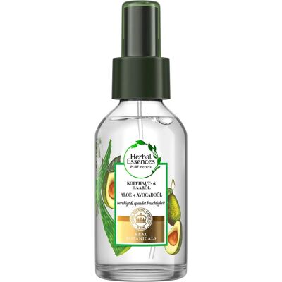 Herbal Essences - Pure:renew Huile cuir chevelu et cheveux - Aloe Avocat - Huile cheveux - Publicité Herbal Essences - Pure:renew Huile cuir chevelu et cheveux - Aloe Avocat - Huile cheveux - Publicité