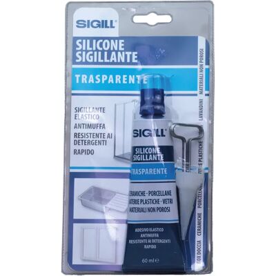 Bricoman Tecnomat Sigillante Silicone - 60ml Trasparente - Colla Universale Bricoman Tecnomat Sigillante Silicone - 60ml Trasparente - Colla Universale