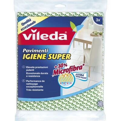 Panni Microfibra Vileda 3 Pezzi - Pulizia pavimenti Panni Microfibra Vileda 3 Pezzi - Pulizia pavimenti