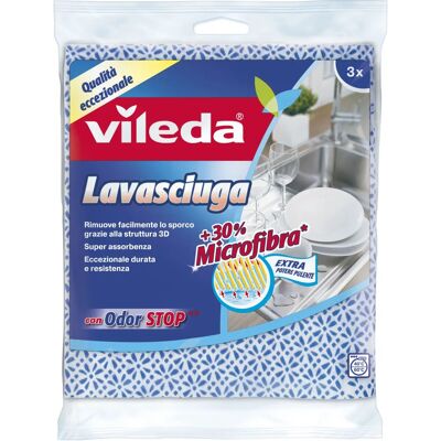 Vileda Mikrofasertücher - Küchenreinigung - 3 Stück Vileda Mikrofasertücher - Küchenreinigung - 3 Stück