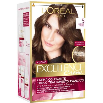 Colorazione Capelli Excellence di L'Oréal Paris - Castano - Lunga Durata Colorazione Capelli Excellence di L'Oréal Paris - Castano - Lunga Durata