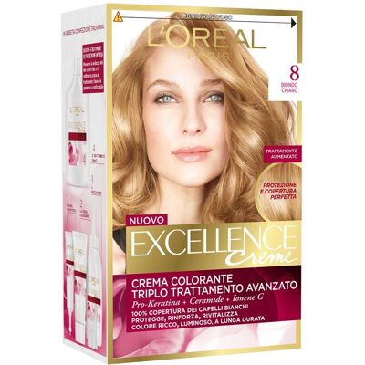 L'Oréal Paris Excellence - Castano Scuro, Biondo Chiaro - Tinta Capelli L'Oréal Paris Excellence - Castano Scuro, Biondo Chiaro - Tinta Capelli