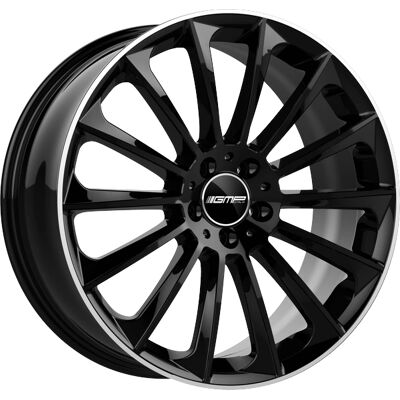 GMP Italia - STELLAR - 21x10.0 - 5x130 - BLACK DIAMOND LIP - Wheel - Publicité GMP Italia - STELLAR - 21x10.0 - 5x130 - BLACK DIAMOND LIP - Wheel - Publicité