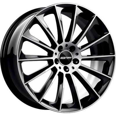 Gmp Stellar 8x19 Zwarte Diamant Lichtmetalen Velg voor Mercedes-Benz, Ssangyong, Audi Gmp Stellar 8x19 Zwarte Diamant Lichtmetalen Velg voor Mercedes-Benz, Ssangyong, Audi