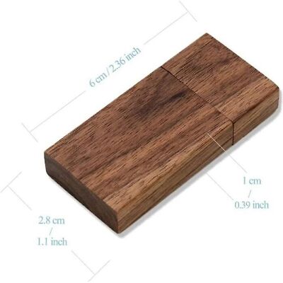 Excellvan 128GB Clé USB en Bois - Stockage de Données - Publicité Excellvan 128GB Clé USB en Bois - Stockage de Données - Publicité