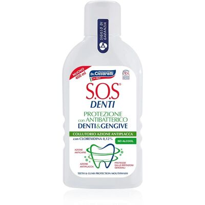 Dr. Ciccarelli S.O.S. Denti Antibakterielles Mundwasser - Mundhygiene 400ml Dr. Ciccarelli S.O.S. Denti Antibakterielles Mundwasser - Mundhygiene 400ml