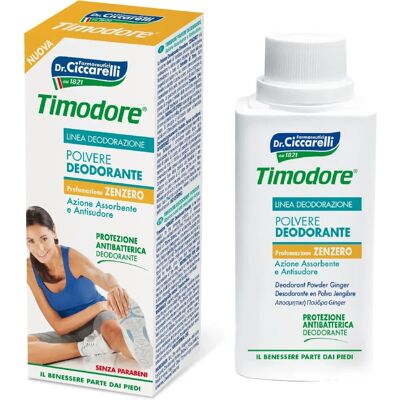 Farmaceutici Dott.Ciccarelli Timodore Polvere Deodorante Zenzero 75g Farmaceutici Dott.Ciccarelli Timodore Polvere Deodorante Zenzero 75g