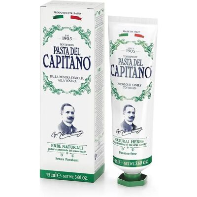 Dentifricio Erbe Naturali Pasta Del Capitano - 75ml - Cura Dentale Dentifricio Erbe Naturali Pasta Del Capitano - 75ml - Cura Dentale