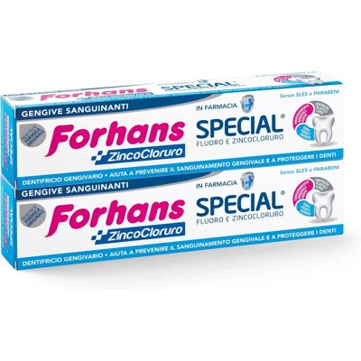 Dentifricio Forhans Special - Cura gengive, Cloruro di zinco, 75ml Dentifricio Forhans Special - Cura gengive, Cloruro di zinco, 75ml