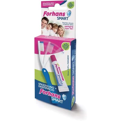 Kit Igiene Orale Forhans Smart - Spazzolino Pieghevole & Dentifricio 12,5ml Kit Igiene Orale Forhans Smart - Spazzolino Pieghevole & Dentifricio 12,5ml