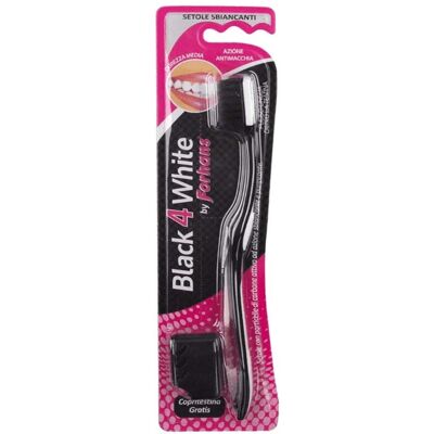 Spazzolino Black 4 White con carbone attivo - Pulizia profonda Spazzolino Black 4 White con carbone attivo - Pulizia profonda