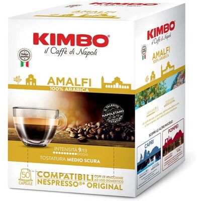 Kimbo Amalfi - Arabica-Kapseln - Italienischer Kaffee - 50 Stück Kimbo Amalfi - Arabica-Kapseln - Italienischer Kaffee - 50 Stück