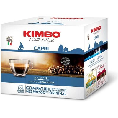 Kimbo Capri Kaffeekapseln - Kompatibel mit Nespresso - 100 Stück Kimbo Capri Kaffeekapseln - Kompatibel mit Nespresso - 100 Stück