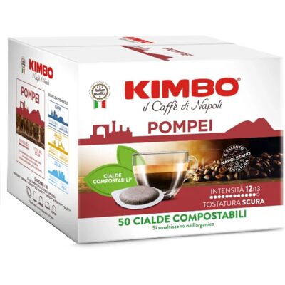 Kimbo Pompei Kaffeekapseln - 50 Stück Starker Espresso Kimbo Pompei Kaffeekapseln - 50 Stück Starker Espresso