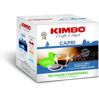 Kimbo Capri 150 Capsules - Compatible ESE - Café Italien - Publicité Kimbo Capri 150 Capsules - Compatible ESE - Café Italien - Publicité