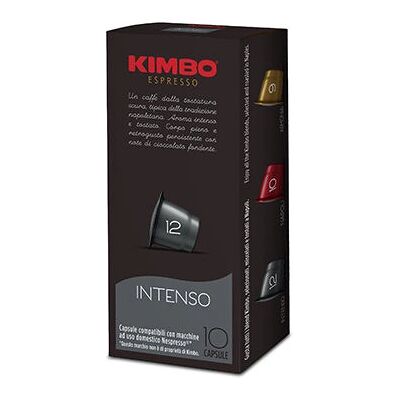 Kimbo Intenso Café Torréfaction Foncée - Capsules de Café - Publicité Kimbo Intenso Café Torréfaction Foncée - Capsules de Café - Publicité