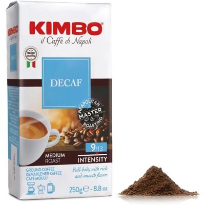 Kimbo Decaffeinato - Gemalen koffie Kimbo Decaffeinato - Gemalen koffie