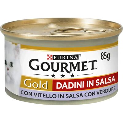 Gourmet Gold Gatto Dadini con Vitello e Verdure in Salsa Gourmet Gold Gatto Dadini con Vitello e Verdure in Salsa