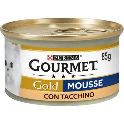 Gourmet Gold Mousse voor Volwassen Kat met Kalkoen Gourmet Gold Mousse voor Volwassen Kat met Kalkoen