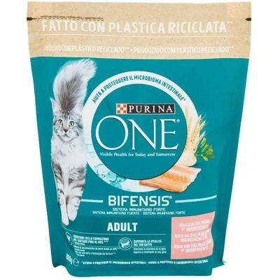 Cibo per Gatti Salmone Purina One - Controllo Placca Cibo per Gatti Salmone Purina One - Controllo Placca