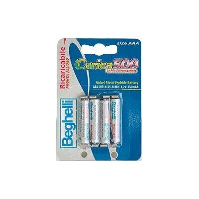 Beghelli 8852 wiederaufladbare AAA NiMH-Batterien - 4er-Pack Beghelli 8852 wiederaufladbare AAA NiMH-Batterien - 4er-Pack