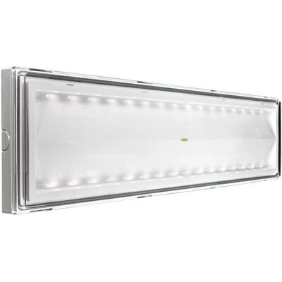 Beghelli Modèle 8585 Lampe de Secours LED - IP42 55cm - Publicité Beghelli Modèle 8585 Lampe de Secours LED - IP42 55cm - Publicité