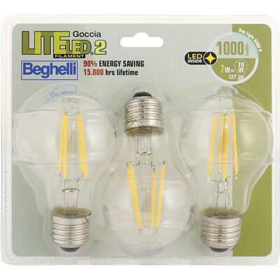 Beghelli Modello 58011BL Lampadina LED Bianca - Risparmio energetico E27 7W Beghelli Modello 58011BL Lampadina LED Bianca - Risparmio energetico E27 7W