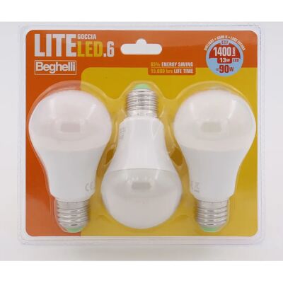 Beghelli LiteLED.6 Lampadina a risparmio energetico - Bianco freddo - 13W - E27 - Tipo di prodotto Beghelli LiteLED.6 Lampadina a risparmio energetico - Bianco freddo - 13W - E27 - Tipo di prodotto