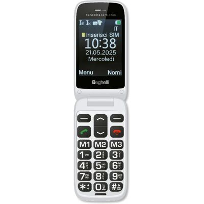 Beghelli 9201N Telefono Senior Argento - Senior Phone Beghelli 9201N Telefono Senior Argento - Senior Phone