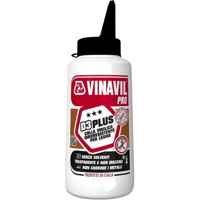 VINAVIL Pro D3 Plus Holzleim - Wasserfest, Transparent, 750g VINAVIL Pro D3 Plus Holzleim - Wasserfest, Transparent, 750g