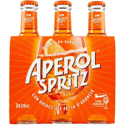 Aperol Aperitif Aperol Spritz 3 x 20cl - Apéritif Aperol Aperitif Aperol Spritz 3 x 20cl - Apéritif