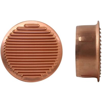 IDROWEB Griglia di ventilazione in rame - Protezione antinsetti - Uscita in plastica - Tubi da 8 cm IDROWEB Griglia di ventilazione in rame - Protezione antinsetti - Uscita in plastica - Tubi da 8 cm