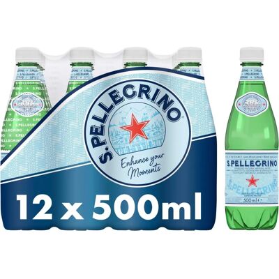 San Pellegrino Eau Minérale Gazeuse - 500ml - Pack de 12 - Publicité San Pellegrino Eau Minérale Gazeuse - 500ml - Pack de 12 - Publicité