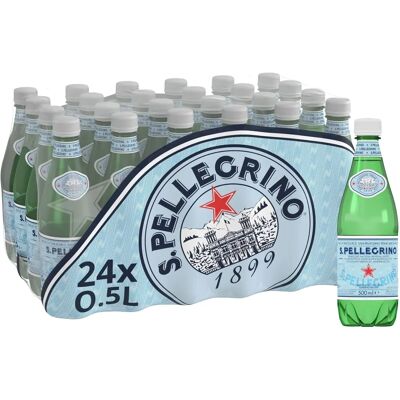 San Pellegrino - Sparkling Mineral Water 500ml - Pack 12 - Water San Pellegrino - Sparkling Mineral Water 500ml - Pack 12 - Water
