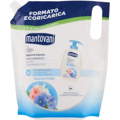 Mantovani Talco e Fiori Sapone Liquido Ipoallergenico - Sapone liquido Mantovani Talco e Fiori Sapone Liquido Ipoallergenico - Sapone liquido