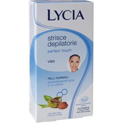 Lycia Perfect Touch Bandes Dépilatoires - Visage - Publicité Lycia Perfect Touch Bandes Dépilatoires - Visage - Publicité