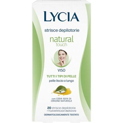 Bandes dépilatoires Natural Touch pour visage - 20 pièces Bandes dépilatoires Natural Touch pour visage - 20 pièces