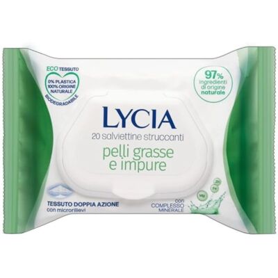 Salviette Struccanti Lycia con Complesso Minerale Salviette Struccanti Lycia con Complesso Minerale