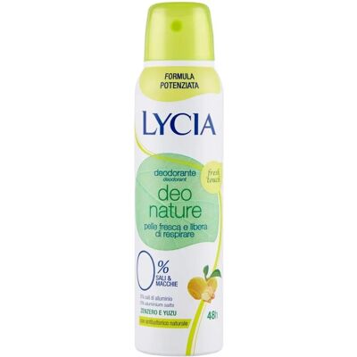 Lycia Spray Deodorant - 48h Skydd - Ingefära Yuzu Lycia Spray Deodorant - 48h Skydd - Ingefära Yuzu
