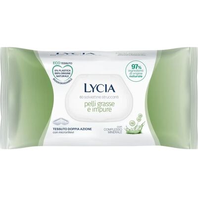 Lycia Reinigungstücher mit Mineral-Komplex für fettige Haut Lycia Reinigungstücher mit Mineral-Komplex für fettige Haut